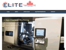 Tablet Screenshot of elitemachining.com