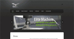 Desktop Screenshot of elitemachining.ca