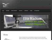 Tablet Screenshot of elitemachining.ca